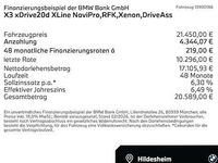 Gebraucht BMW X3 xLine 190 PS (139 kW) 2017 Blau SUV