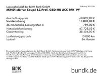gebraucht BMW M240 M240i xDrive Coupé LC.Prof. GSD HK ACC RFK 19' Sportpaket Bluetooth HUD Navi LED