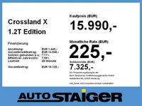 gebraucht Opel Crossland X 1.2T Edition AppleCarplay,Kamera,uvm
