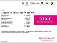 Gebraucht Audi A3 Advanced Plus 150 PS (110 kW) 2022 Schwarz Limousine