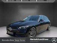 Gebraucht Mercedes C180 AMG line 170 PS (125 kW) 2022 Obsidianschwarz  lack Kombi