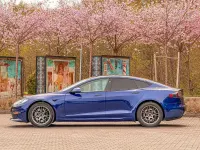 Occasion Tesla Model S 492 kW (670 ch) 2021 Bleue Citadine