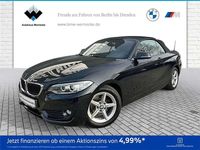 Gebraucht BMW 218 Advantage 136 PS (100 kW) 2015 Saphirschwarz Cabrio
