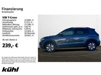 Gebraucht VW T-Cross Move 110 PS (80 kW) 2023 Rauchgrau metallic SUV