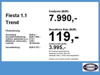 Gebraucht Ford Fiesta Trend 71 PS (52 kW) 2017 Frostweiß Kleinwagen