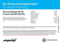Gebraucht Audi A6 Design 204 PS (150 kW) 2021 Firmamentblau metallic Kombi