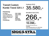 Neu Ford Transit Custom Trend 136 PS (100 kW) 2025 Frost weiß Kombi