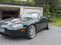 Gebraucht Mazda MX5 110 PS (80 kW) 1999 Grün Cabrio