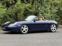Gebraucht Porsche Boxster 220 PS (161 kW) 2001 Lapisblau Cabrio