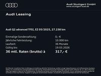Gebraucht Audi Q2 Advanced Plus 150 PS (110 kW) 2025 Mythosschwarz metallic SUV