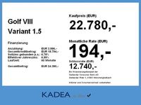 Gebraucht VW Golf VIII 116 PS (85 kW) 2024 Grenadillschwarz metallic Kombi