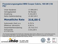 Gebraucht Mini Cooper Cabriolet 136 PS (100 kW) 2018 Schwarz Cabrio