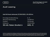 Gebraucht Audi A6 Advanced Plus 245 PS (180 kW) 2025 Mythosschwarz metallic Kombi