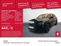 Gebraucht Audi Q3 S-Line 200 PS (147 kW) 2023 Mythosschwarz metallic SUV