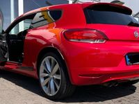 gebraucht VW Scirocco rot 19Zoll Lugano Klimaautomatik Teilleder