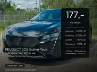 Gebraucht Peugeot 308 Active 131 PS (96 kW) 2022 Schwarz perla nera Limousine