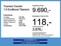 Gebraucht Ford Tourneo Courier Titanium 101 PS (74 kW) 2017 Blau Van / Kleinbus