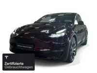 Gebraucht Tesla Model Y Performance 392 kW (533 PS) 2023 Midnight cherry red SUV