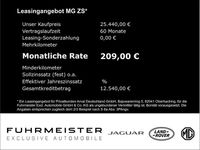 Nowe MG ZS 102 KM (75 kW) 2025 Czarny Sedan/Limuzyna