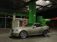 Gebraucht Mercedes SLK230 197 PS (144 kW) 2003 Silber Cabrio