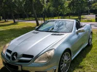 Gebraucht Mercedes SLK350 AMG 279 PS (205 kW) 2004 Silber Cabrio