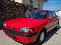 Gebraucht Mazda 323 88 PS (64 kW) 1992 Rot Kleinwagen
