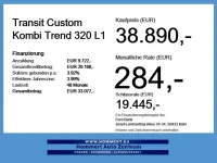 Ny Ford Transit Custom Trend 136 HK (100 kW) 2026 Hvid Stationcar