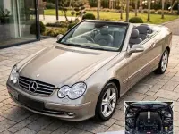 Gebraucht Mercedes CLK240 170 PS (125 kW) 2004 Silber Cabrio