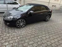 Brugt VW Golf Cabriolet Highline 122 HK (89 kW) 2012 Sort Cabriolet