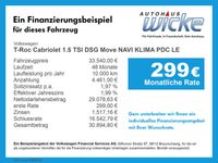 Gebraucht VW T-Roc Cabriolet Move 150 PS (110 kW) 2024 Blau Cabrio