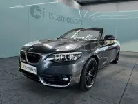 Gebraucht BMW 218 Sport Line 136 PS (100 kW) 2018 Grau Cabrio