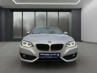Gebraucht BMW 218 Sport Line 150 PS (110 kW) 2017 Silber / glaciersilber (metallic) Cabrio