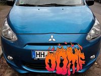 Second-hand Mitsubishi Space Star 71 CP (52 kW) 2013 Albastru Monovolum