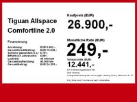gebraucht VW Tiguan Allspace COMFORTLINE 2.0 TDI 7SITZ SPIEGEL+NAVI