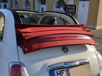 gebraucht Fiat 500C Weiß mit rotem Schiebedach, gepflegt, Baujahr 2014