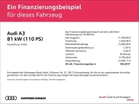 Gebraucht Audi A3 110 PS (80 kW) 2021 Schwarz Limousine
