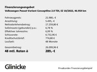 Gebraucht VW Passat Conceptline 150 PS (110 kW) 2022 Gletscherweiß metallic Kombi