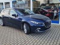 Gebraucht Mazda 3 Sports-Line 120 PS (88 kW) 2015 Blau Kleinwagen