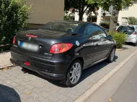Gebraucht Peugeot 206 CC 109 PS (80 kW) 2006 Schwarz Cabrio