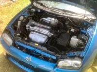 Gebraucht Mazda 323F 88 PS (64 kW) 1998 Blau Limousine