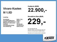 gebraucht Opel Vivaro Kasten M 1.5D EDITION Navi, Klima, PDC
