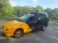 Gebraucht VW Caddy 68 PS (50 kW) 2001 Schwarz Van / Kleinbus