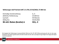 Gebraucht VW Golf VIII Life 150 PS (110 kW) 2022 Deep black perleffekt Kombi
