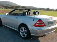 Gebraucht Mercedes SLK230 197 PS (144 kW) 2002 Silber Cabrio