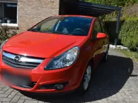 Usado Opel Corsa Innovation 90 HP (66 kW) 2009 Vermelho Citadino