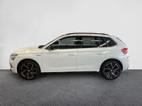 Gebraucht Skoda Kamiq Monte Carlo 150 PS (110 kW) 2023 Moonweiss metallic (weiß) SUV