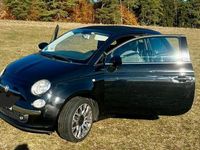 Gebraucht Fiat 500 Lounge 69 PS (50 kW) 2011 Schwarz Cabrio