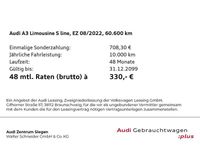 Gebraucht Audi A3 S-line plus 110 PS (80 kW) 2022 Tangorot metallic (metallic) Limousine
