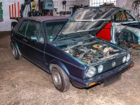 Gebraucht VW Golf Cabriolet 75 PS (55 kW) 1988 Blau Cabrio
