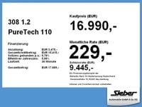 Gebraucht Peugeot 308 Active 110 PS (80 kW) 2022 Perla nera schwarz Limousine